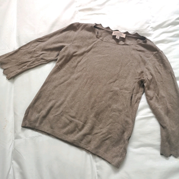 Philosophy 1/4 Sleeve Knit  Top - Picture 5 of 5